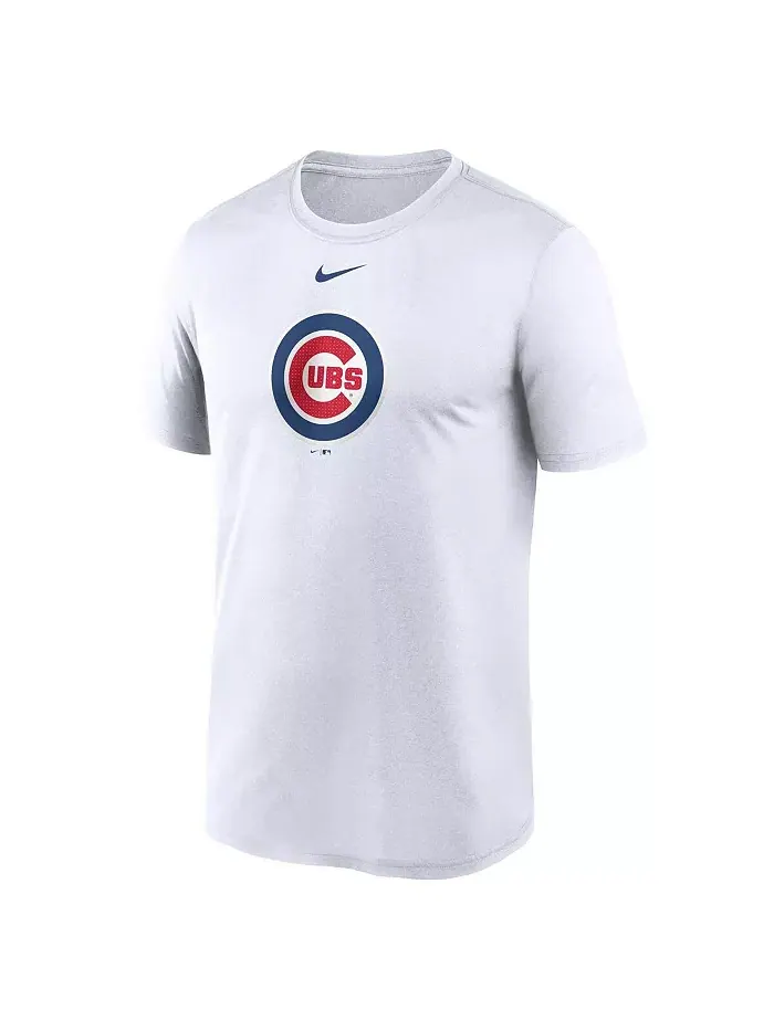 Мужская белая футболка Chicago Cubs Legend Fuse Performance с крупным логотипом Nike — изображение 3 из 3