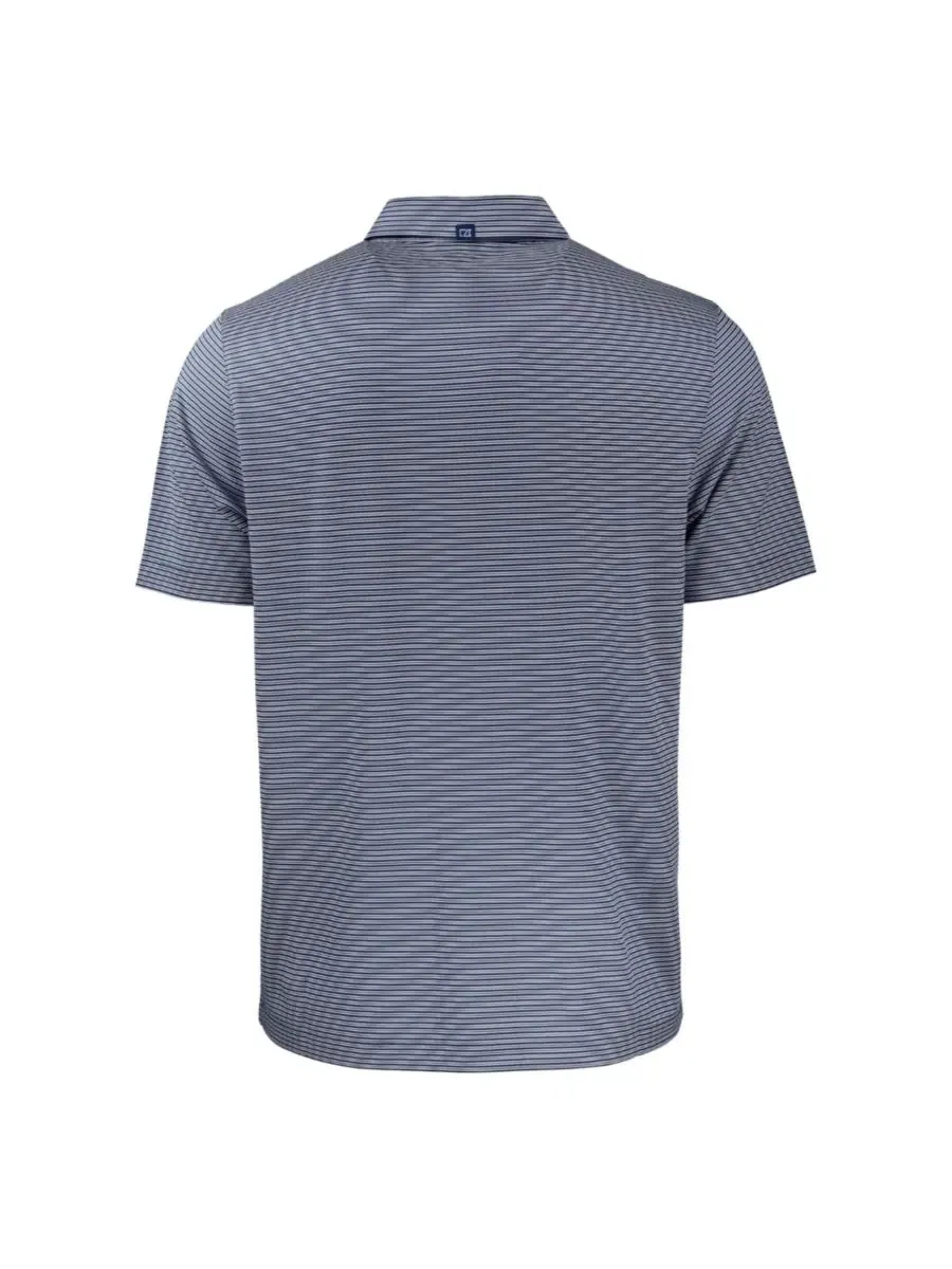 Поло с коротким рукавом Forge Eco Double Stripe Stretch Cutter & Buck — изображение 3 из 3, темно-синий белый
