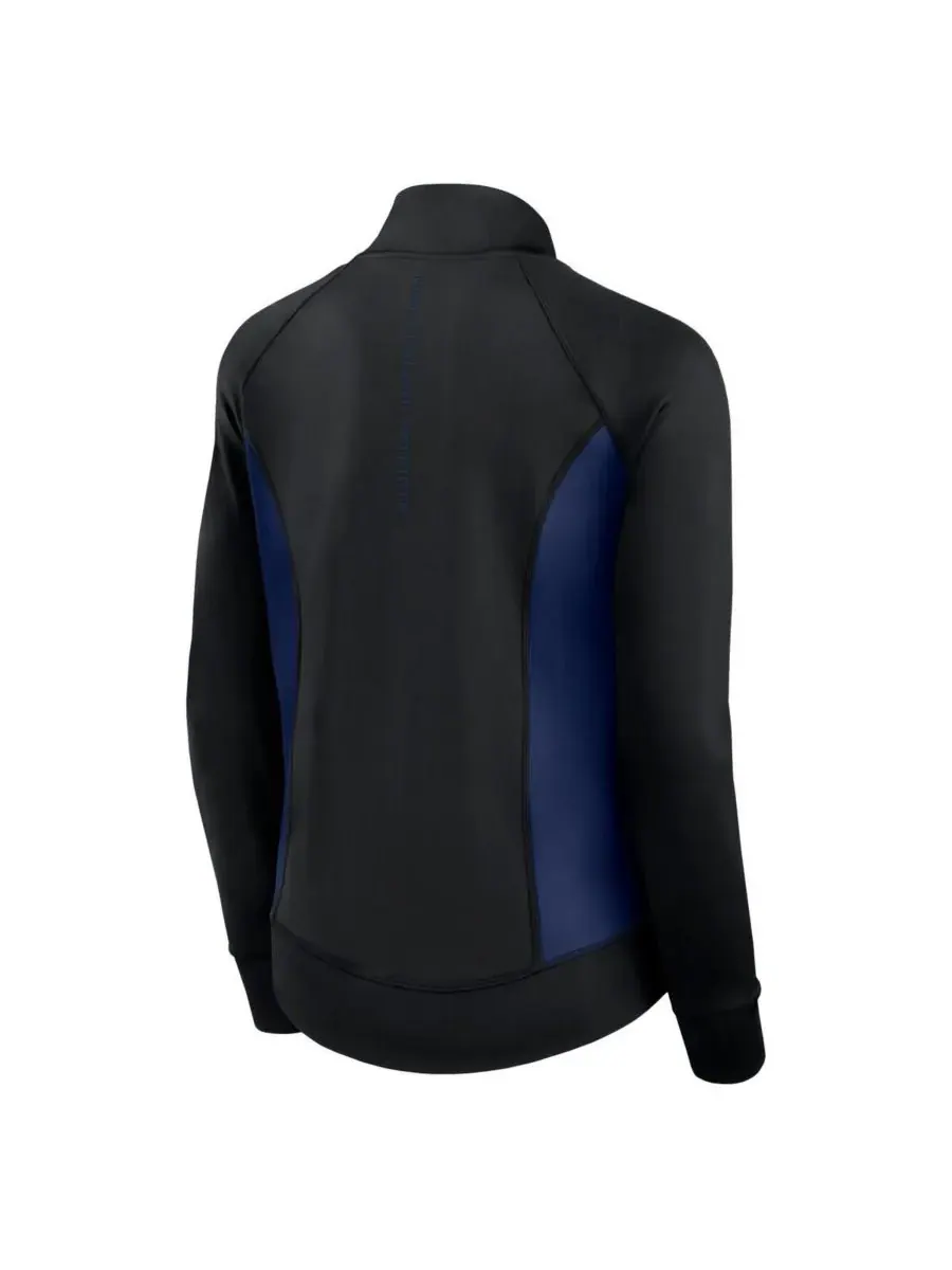 Fanatics Женская черная спортивная куртка New England Patriots Studio Fitted Full-Zip Gym Track — изображение 3 из 3, черный