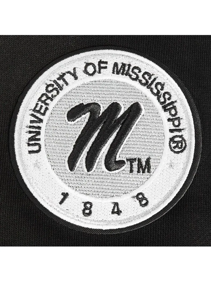 Pro Standard Женская черная укороченная толстовка Ole Miss Rebels — изображение 4 из 5, черный