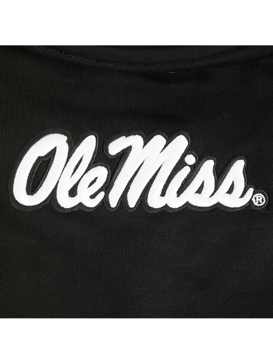 Pro Standard Женская черная укороченная толстовка Ole Miss Rebels — изображение 5 из 5, черный