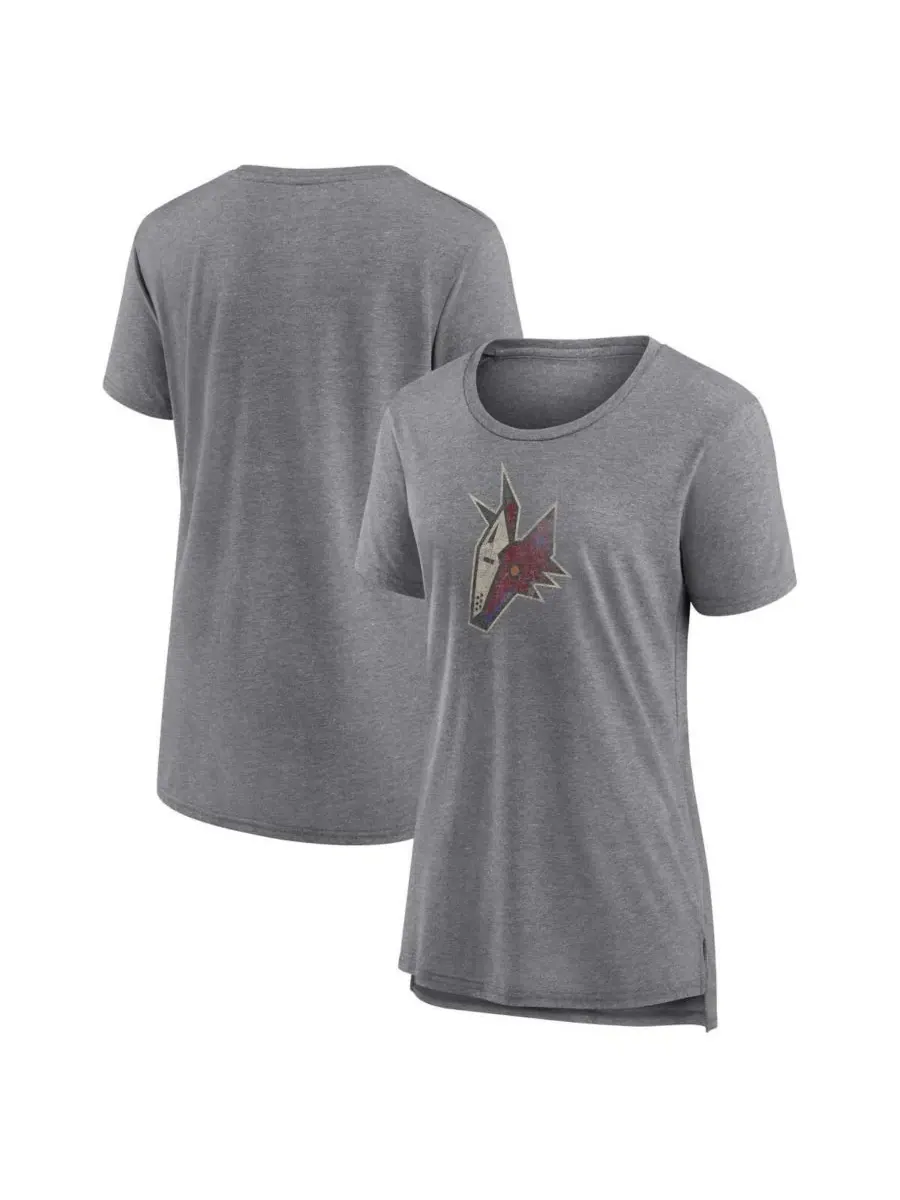 Fanatics Женская футболка Arizona Coyotes Special Edition 2.0 Modern серого цвета меланжевого цвета — изображение 1 из 3