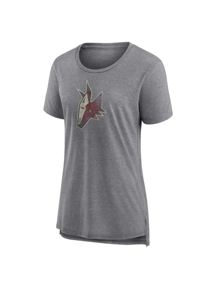 Fanatics Женская футболка Arizona Coyotes Special Edition 2.0 Modern серого цвета меланжевого цвета — изображение 2 из 3