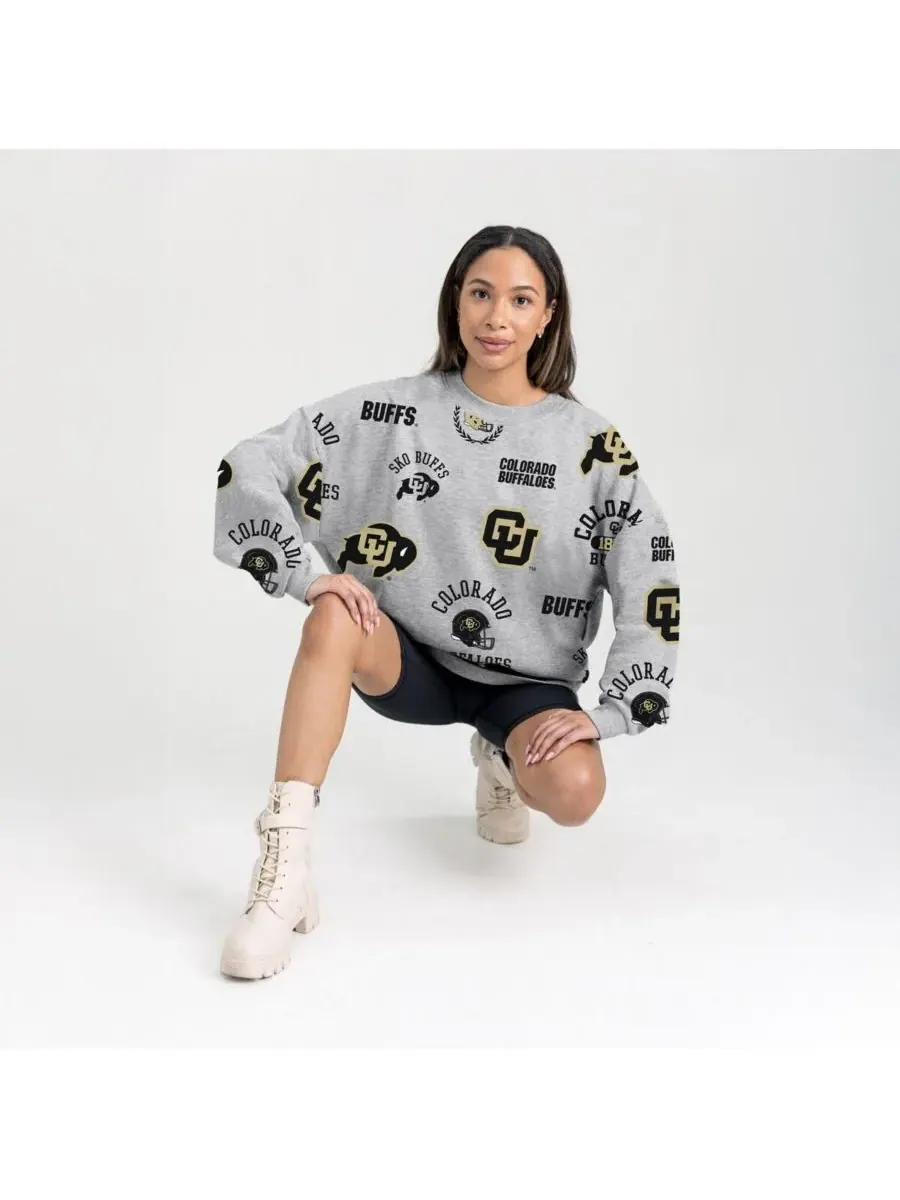 Gameday Couture Женская серая флисовая толстовка Colorado Buffaloes Always on Repeat — изображение 2 из 4, серый