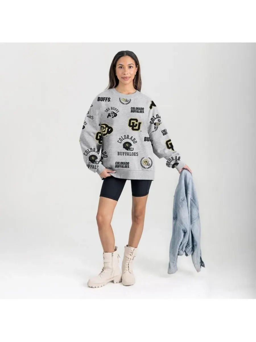Gameday Couture Женская серая флисовая толстовка Colorado Buffaloes Always on Repeat — изображение 3 из 4, серый