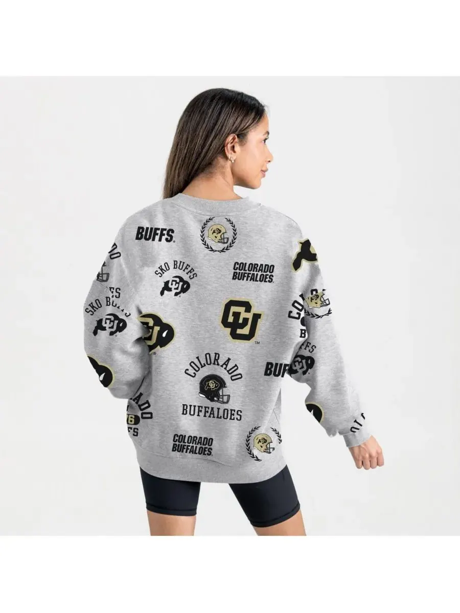 Gameday Couture Женская серая флисовая толстовка Colorado Buffaloes Always on Repeat — изображение 4 из 4, серый