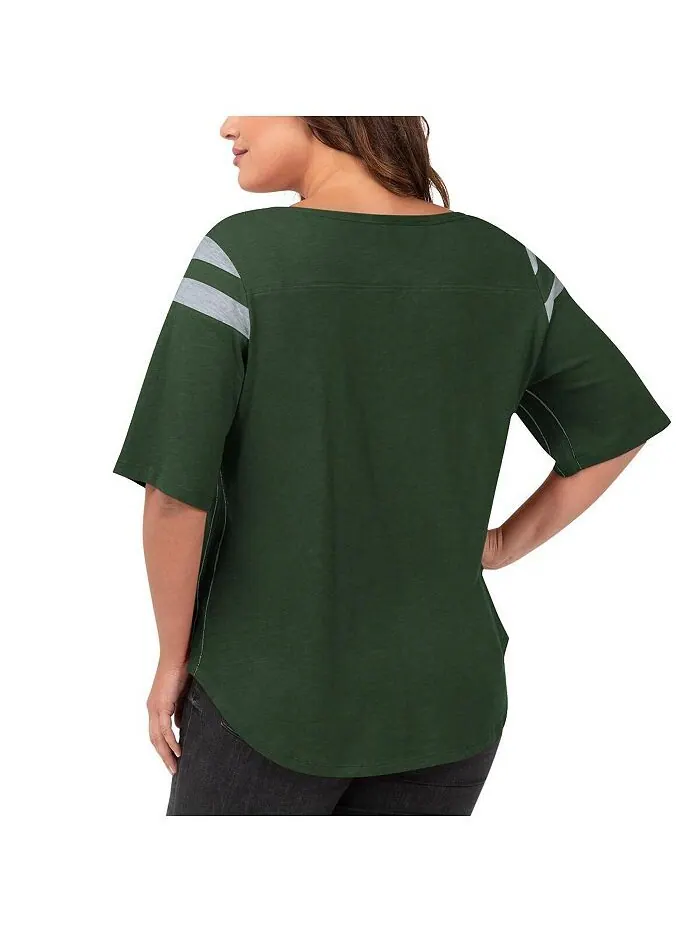 Женская зеленая футболка с короткими рукавами Michigan State Spartans Linebacker G-III 4Her by Carl — изображение 2 из 2