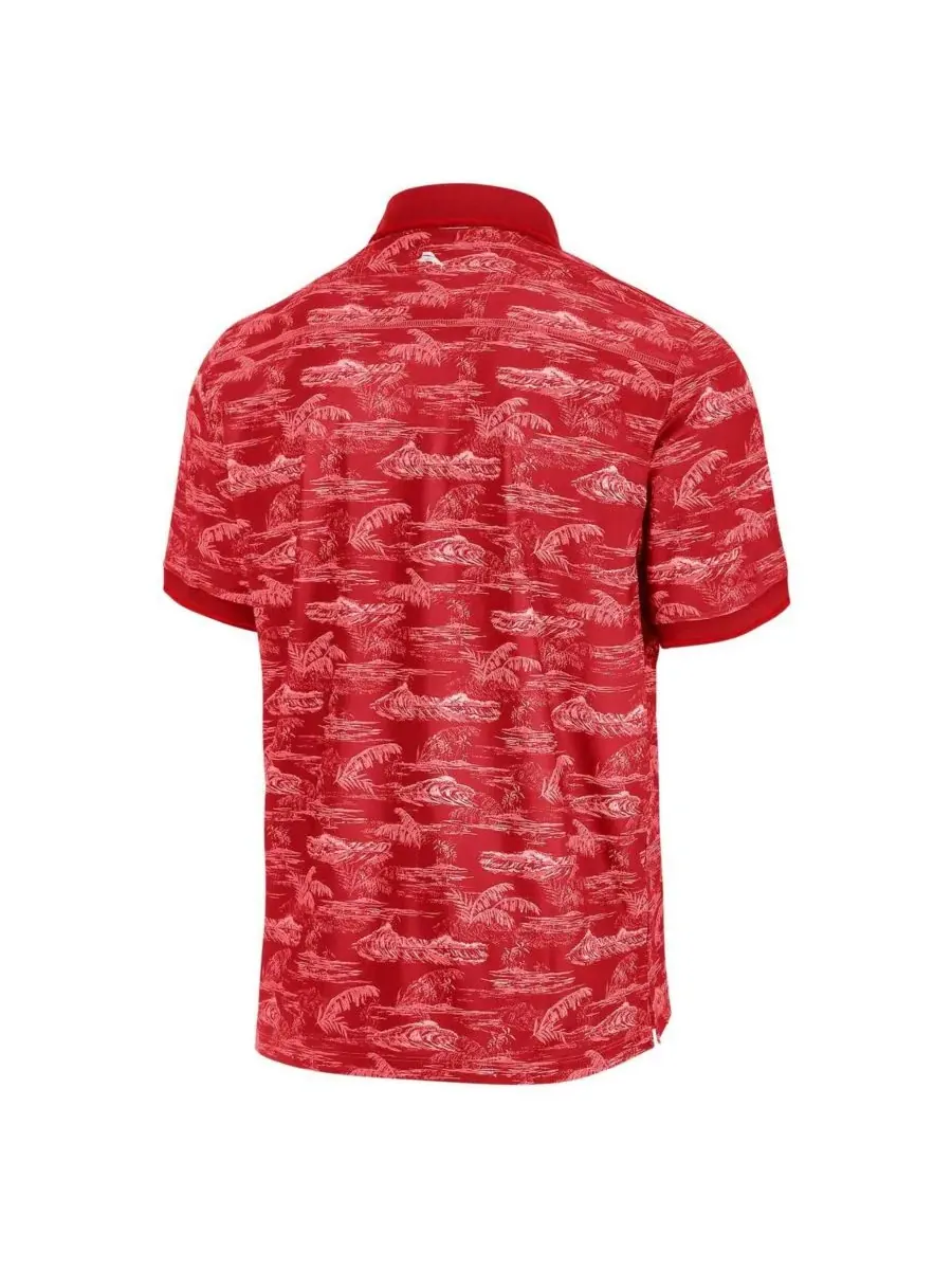 Tommy Bahama Мужская поло-рубашка Crimson Alabama Crimson Tide Sport Bay View — изображение 3 из 3, красный