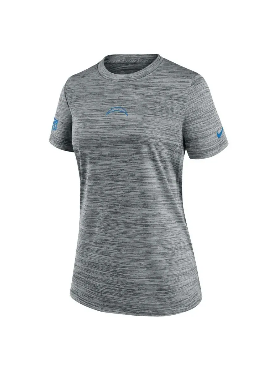 Nike Женская серая футболка Los Angeles Chargers Sideline Velocity Performance — изображение 3 из 3, серый