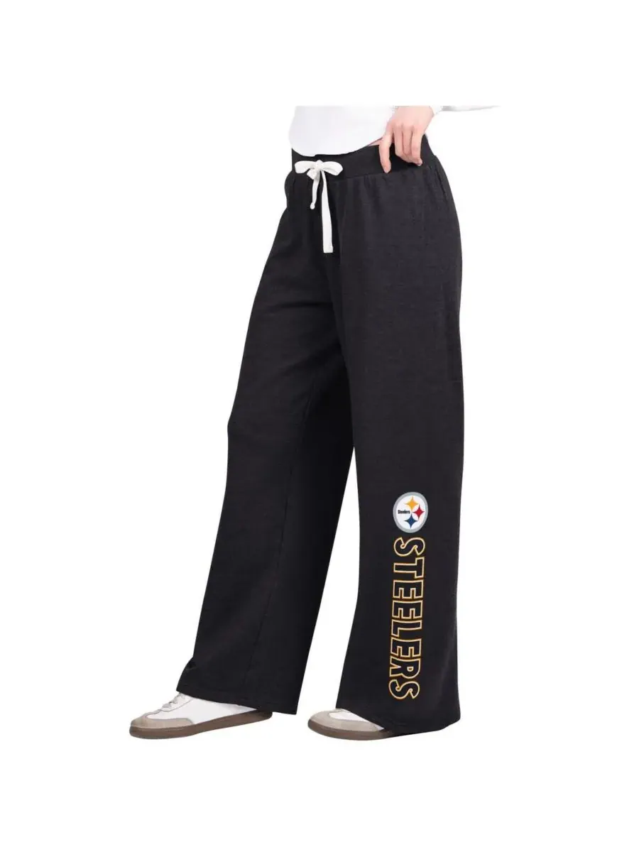 G-III 4Her by Carl Banks Женские черные спортивные штаны Pittsburgh Steelers Field с широкими