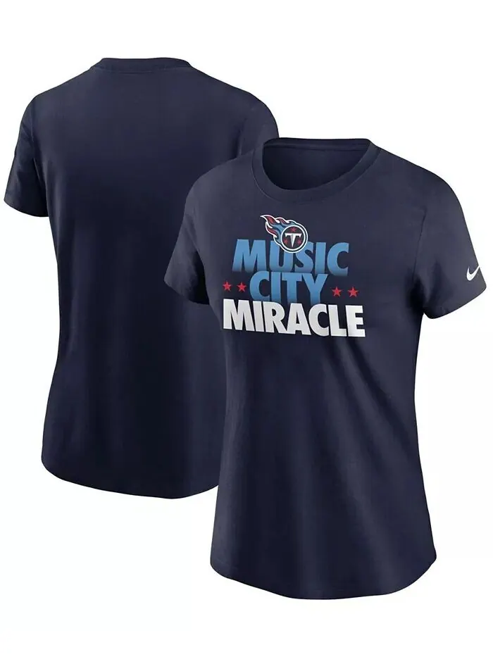 Женская темно-синяя футболка Tennessee Titans Hometown Collection Nike — изображение 1 из 3