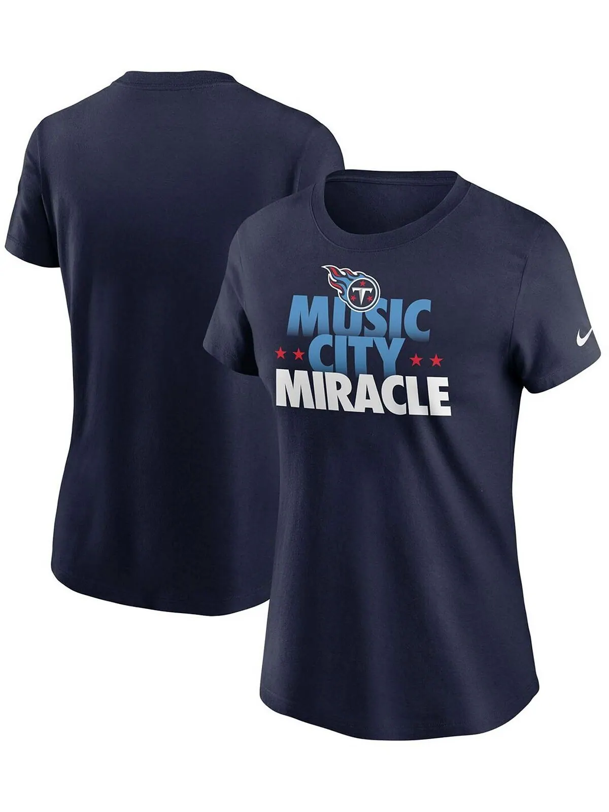 Женская темно-синяя футболка Tennessee Titans Hometown Collection Nike — изображение 1 из 3, темно-синий