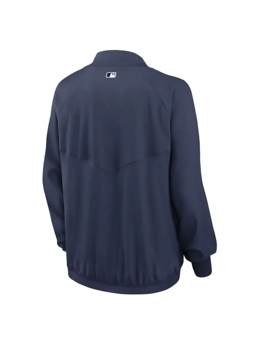 Nike Женская темно-синяя куртка Tampa Bay Rays из аутентичной коллекции Team Raglan Performance на — изображение 3 из 3