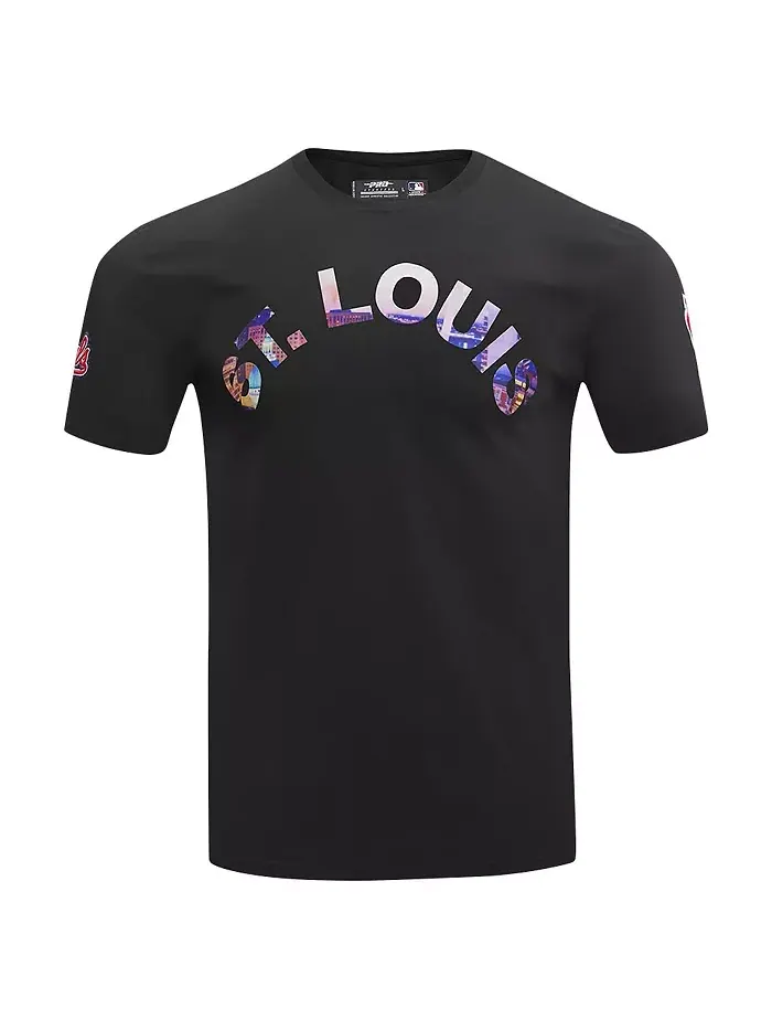 Мужская черная футболка St. Louis Cardinals с городским пейзажем Pro Standard — изображение 2 из 4