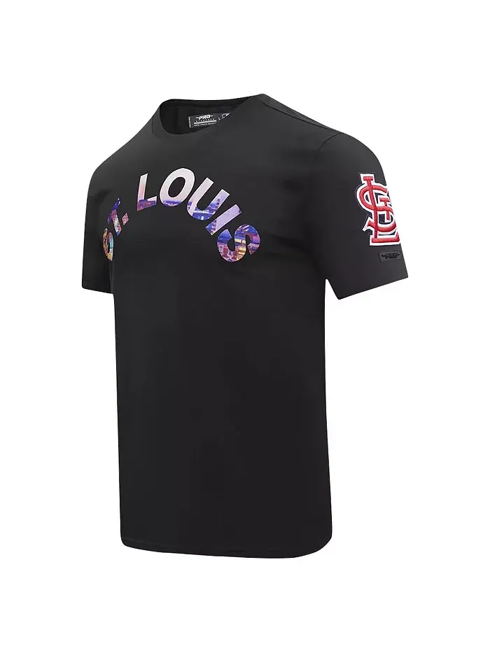 Мужская черная футболка St. Louis Cardinals с городским пейзажем Pro Standard — изображение 4 из 4