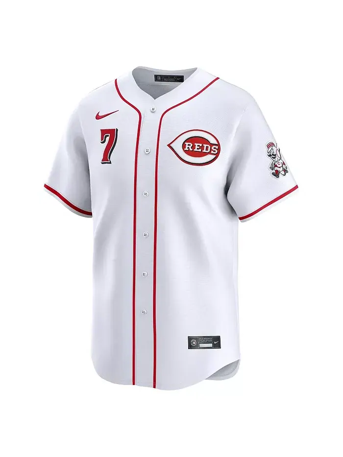 Мужская белая альтернативная лимитированная джерси игрока Cincinnati Reds Spencer Steer Nike — изображение 2 из 3