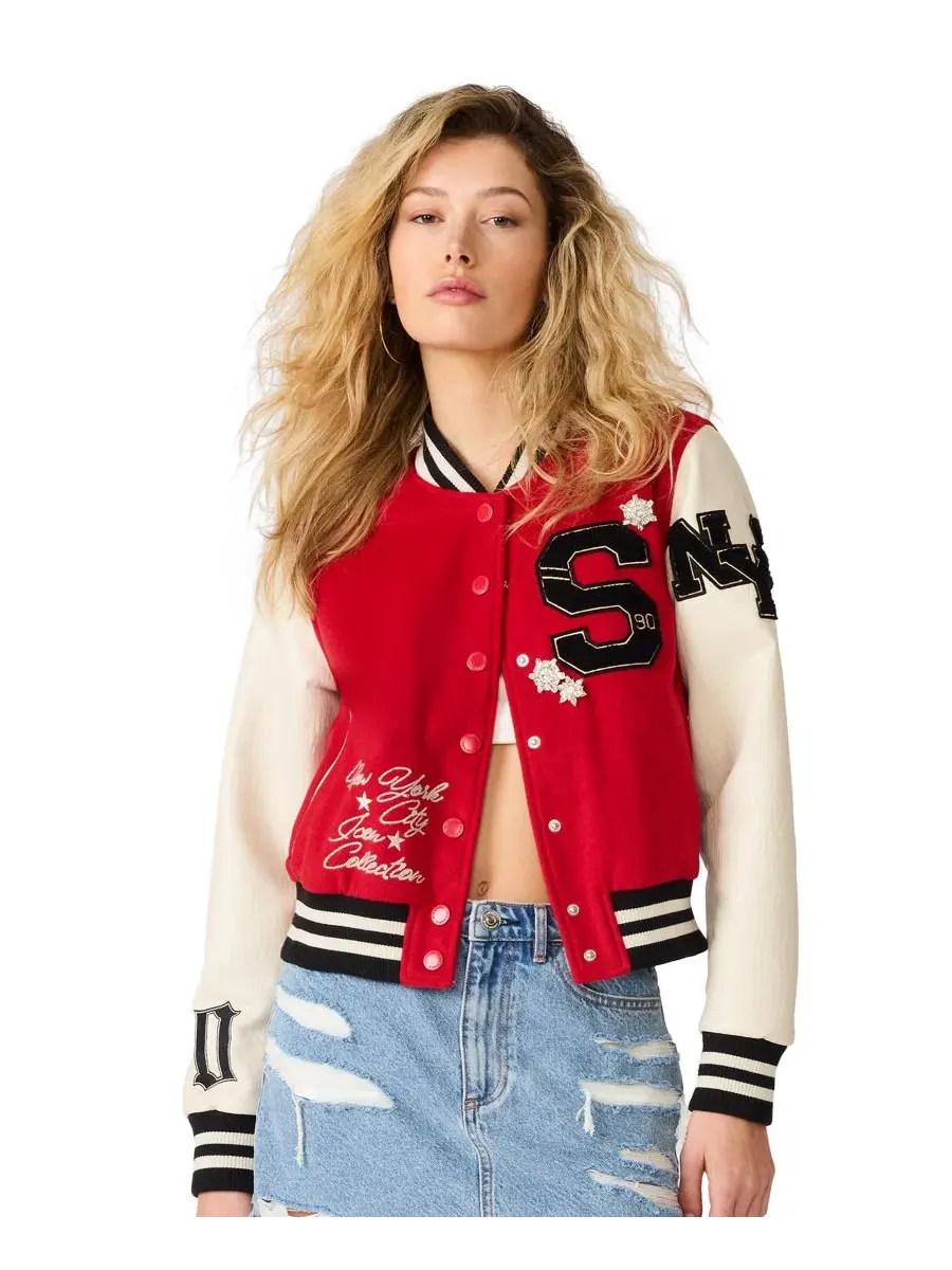 Куртка с воротником-стойкой Rooney Snap-Front Jacket Steve Madden, Lava Falls — изображение 1 из 6