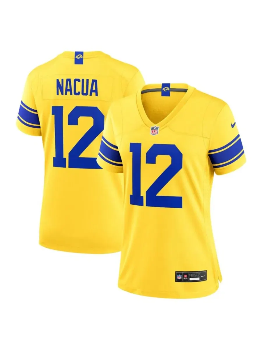 Игровая футболка Nike Puka Nacua Los Angeles Rams Classic Sol — изображение 1 из 3, золото