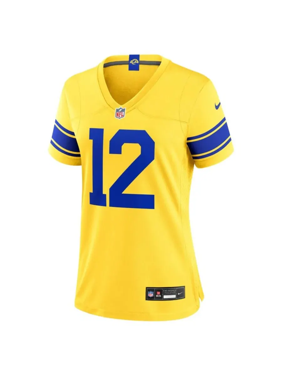 Игровая футболка Nike Puka Nacua Los Angeles Rams Classic Sol — изображение 2 из 3, золото