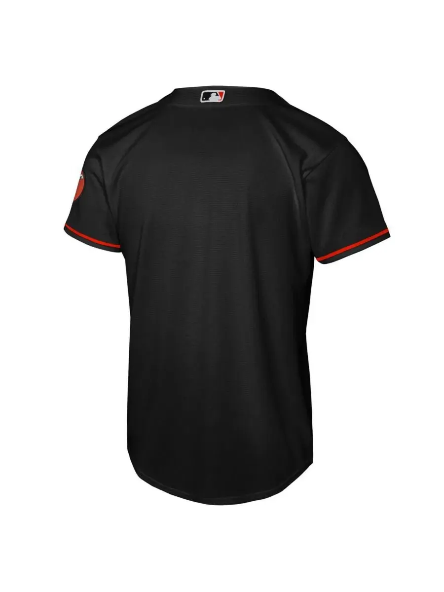 Детская футболка-джерси с коротким рукавом Black Alternate Stadium Jersey Nike — изображение 3 из 3, черный
