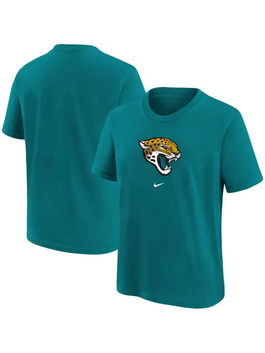 Футболка с длинным рукавом Nike Jacksonville Jaguars Logo — изображение 1 из 3, бирюзовый