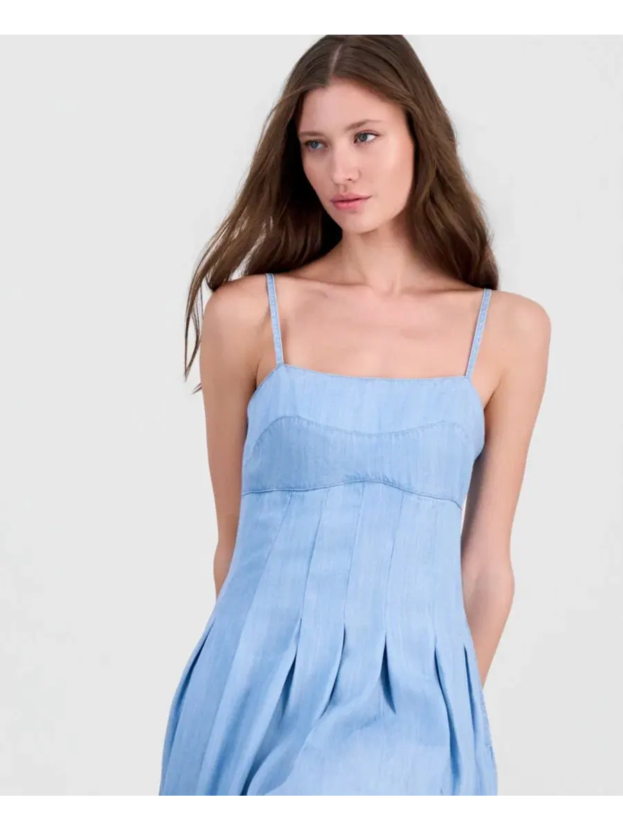 Платье миди плиссированное Bria Chambray GUESS, Escondido Wash — изображение 4 из 5