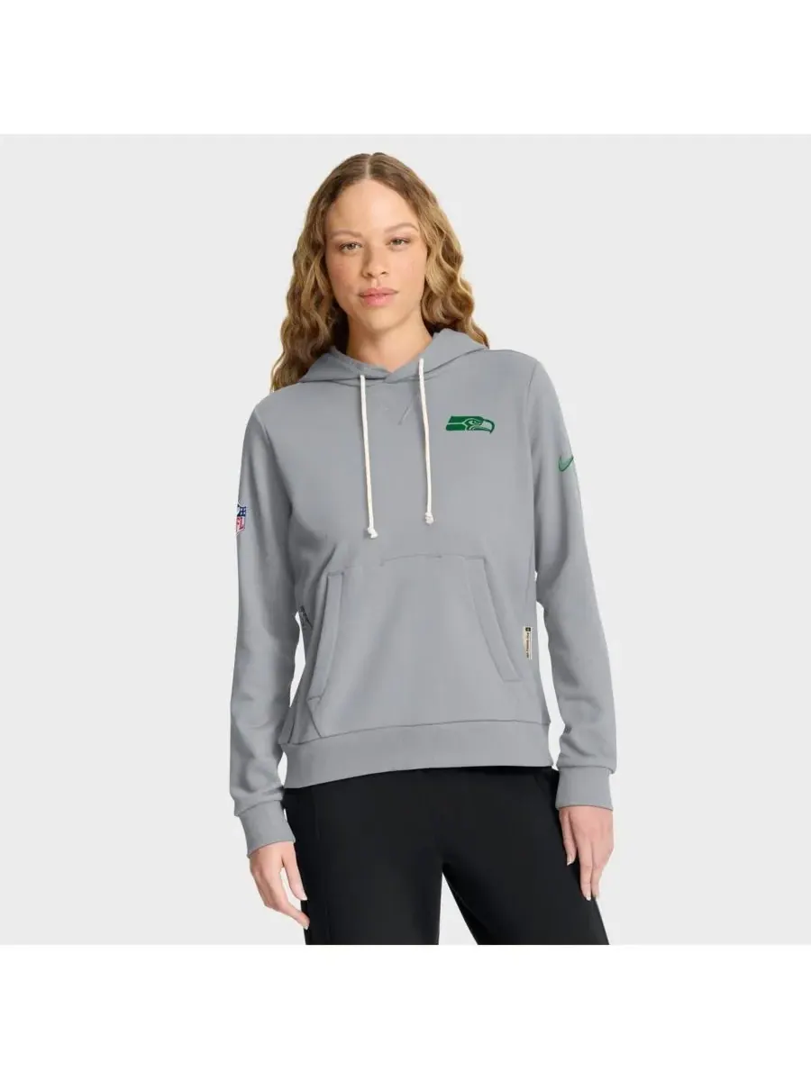 Nike Женская толстовка Wildlife Specialized Seattle Seahawks 2025 Rivalries Collection Standard — изображение 1 из 3, серый