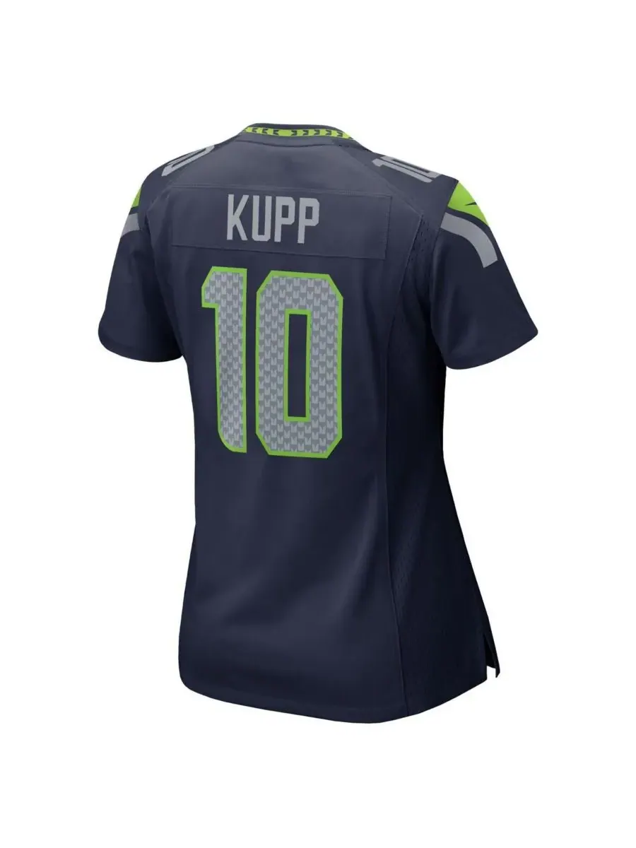 Nike Женская игровая футболка команды Cooper Kupp College Navy Seattle Seahawks — изображение 3 из 3, темно-синий