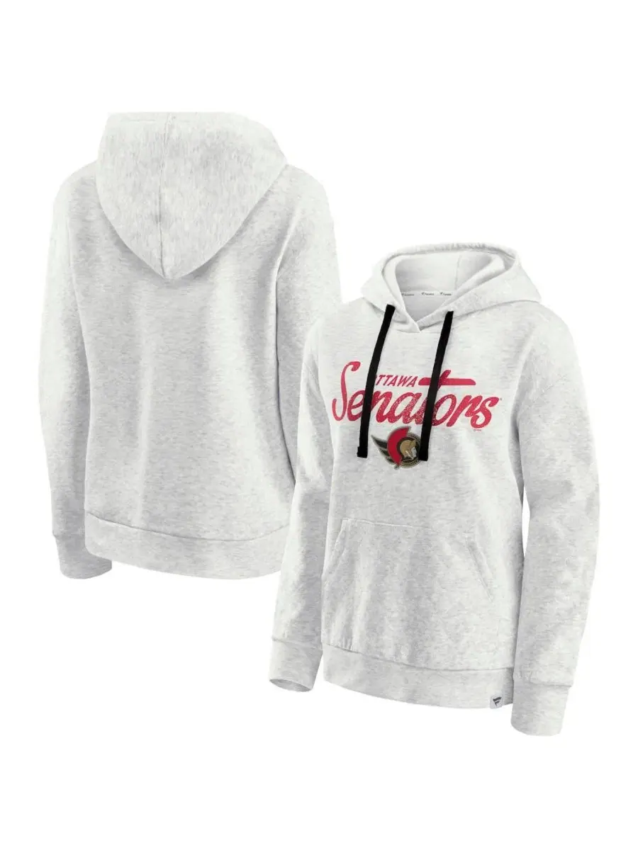 Женская стеганая толстовка с капюшоном Ottawa Senators True Classics цвета овсянки Fanatics, овсяный — изображение 1 из 3