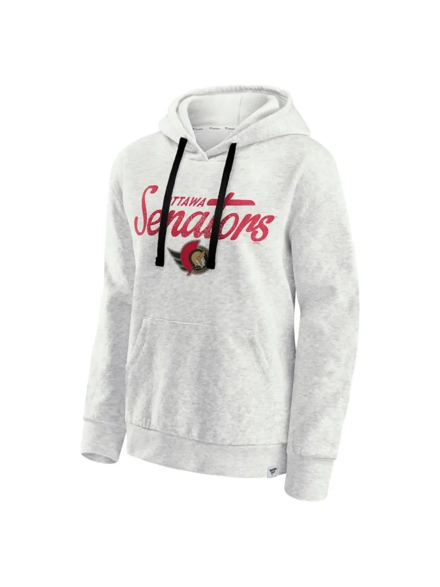 Женская стеганая толстовка с капюшоном Ottawa Senators True Classics цвета овсянки Fanatics, овсяный — изображение 2 из 3