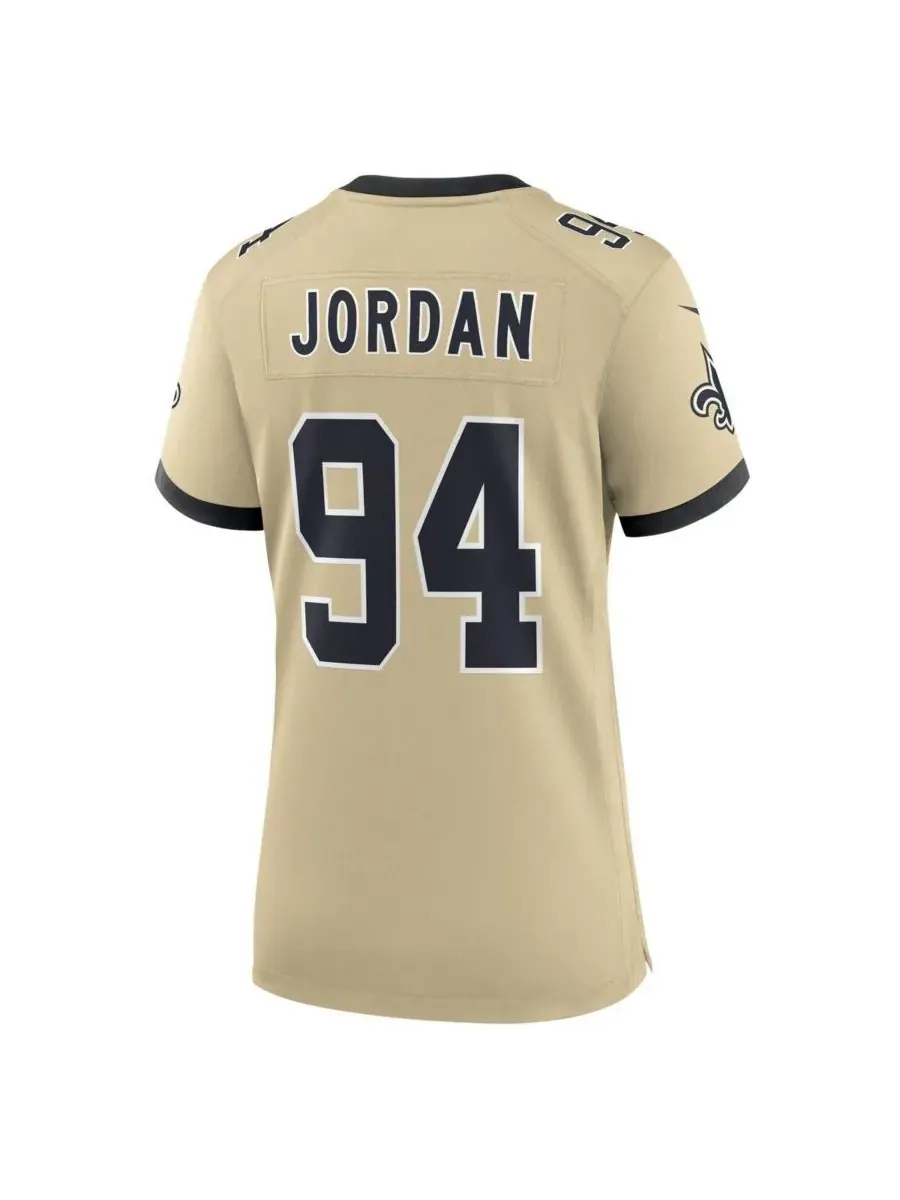 Nike Женская золотая футболка Cameron Jordan Gold New Orleans Saints Gameday Golds (альтернативная — изображение 3 из 3