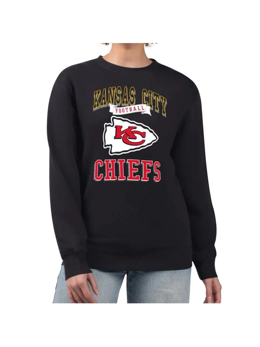 G-III 4Her by Carl Banks Женская черная толстовка-пуловер с логотипом команды Kansas City Chiefs из