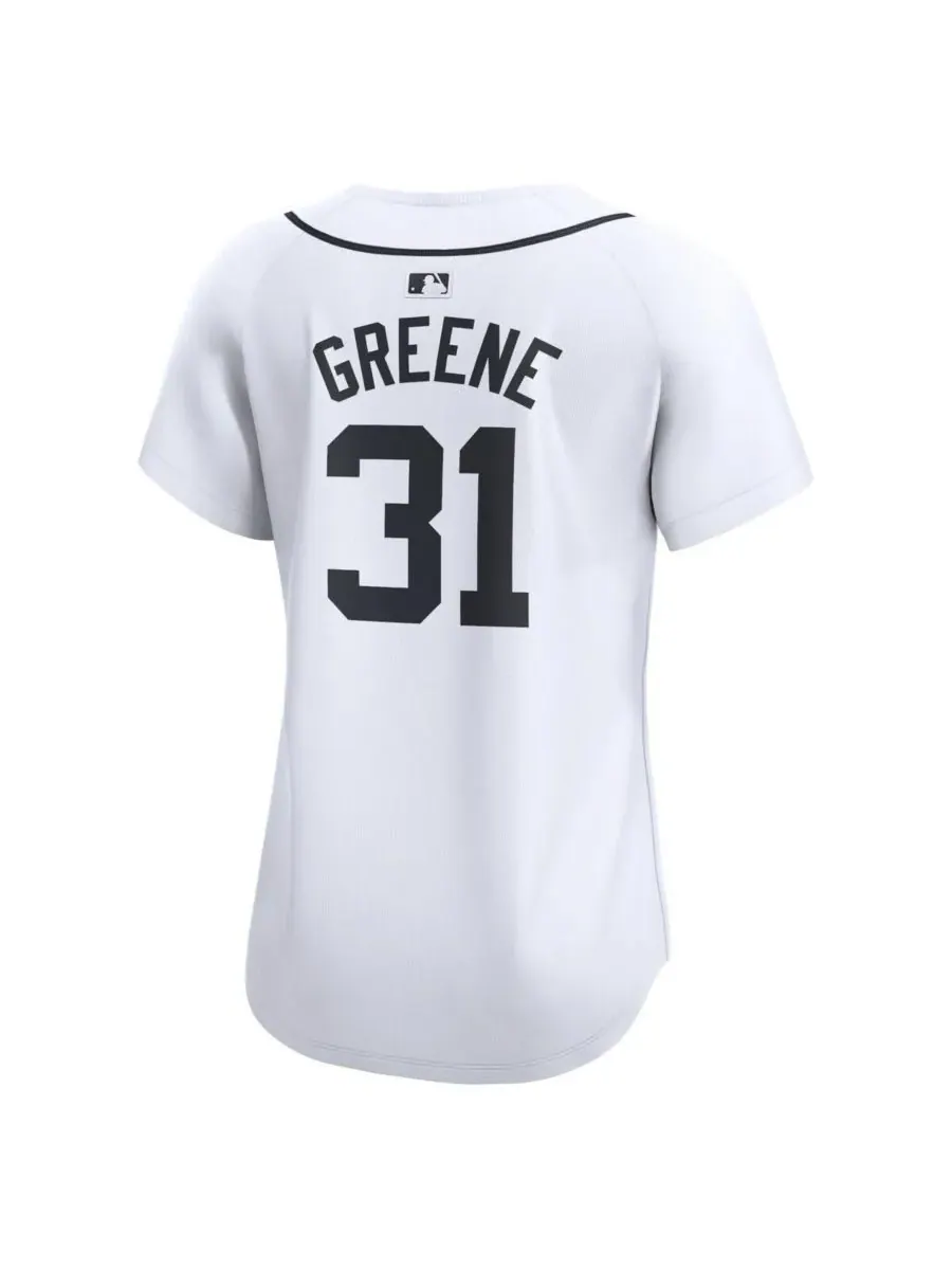 Nike Женская белая домашняя футболка игрока команды Detroit Tigers от Райли Грин (лимитированная — изображение 2 из 3, белый