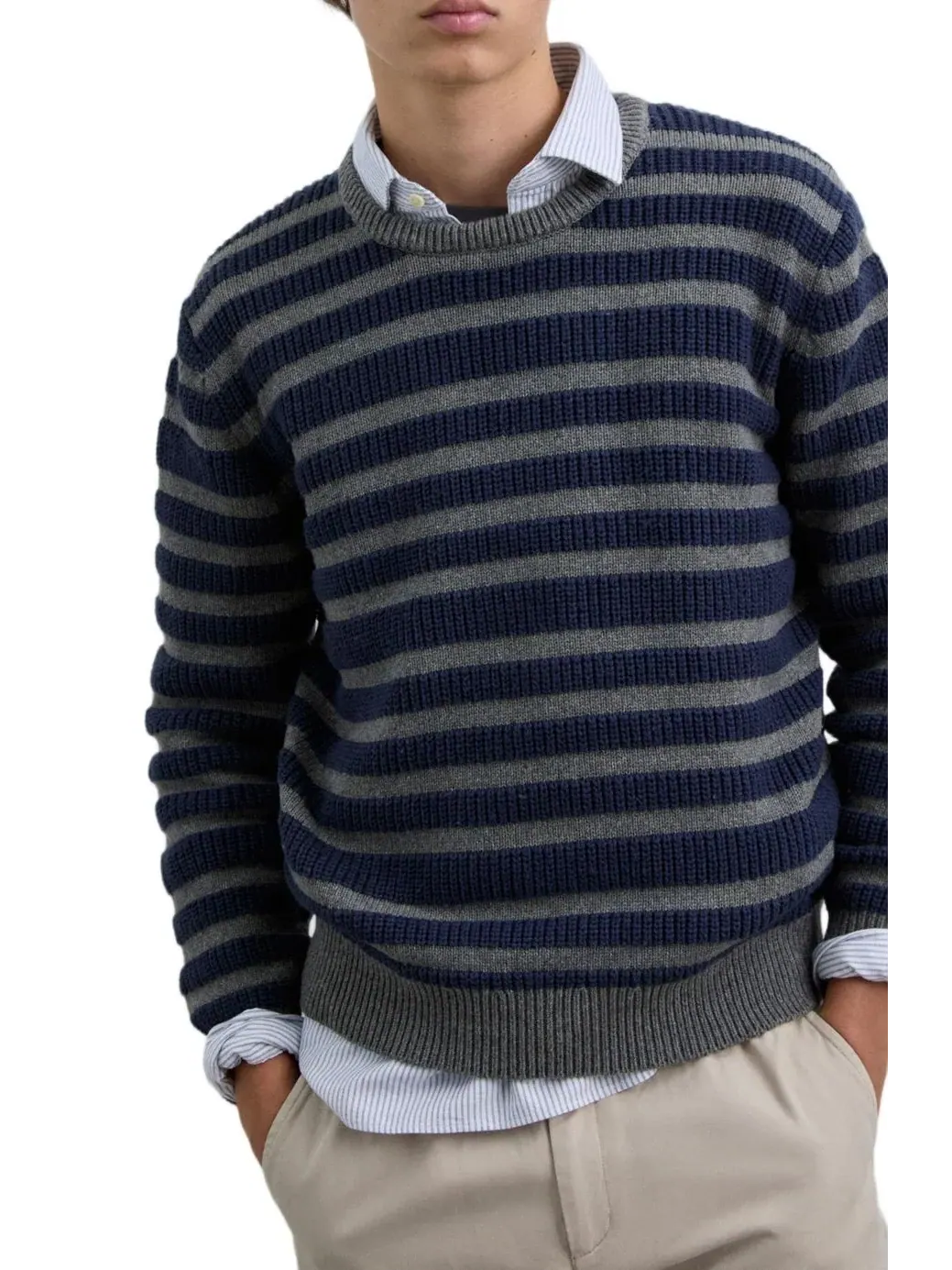 Свитер с длинным рукавом Nautic Tricot Scalpers, Navystripes — изображение 3 из 3