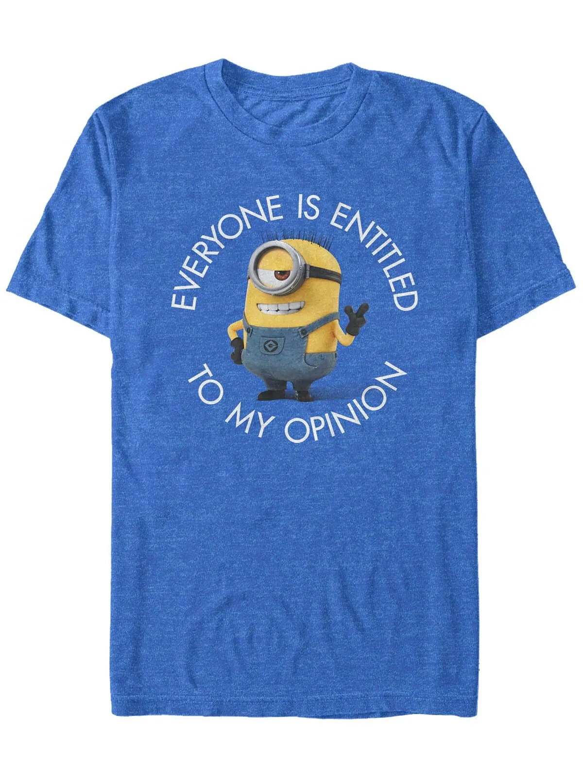 Мужская футболка с коротким рукавом minions illumination "гадкий я, имеющий право на мое мнение" — изображение 1 из 1, мульти