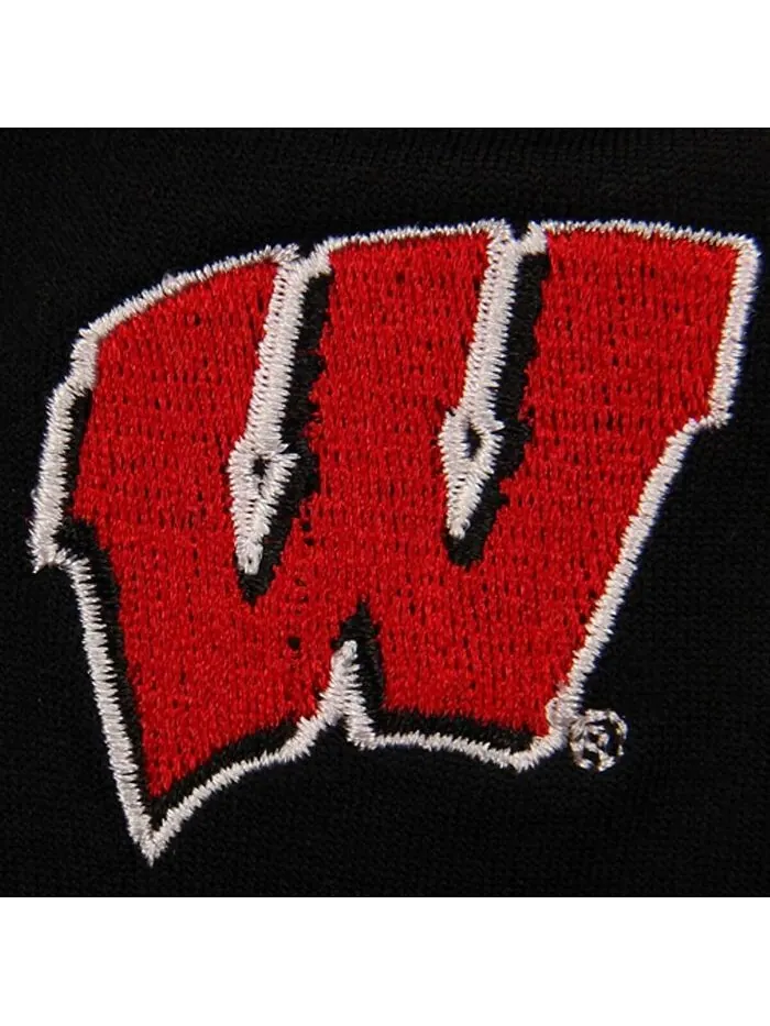 Черные женские флисовые леггинсы Wisconsin Badgers ZooZatz — изображение 2 из 2, черный