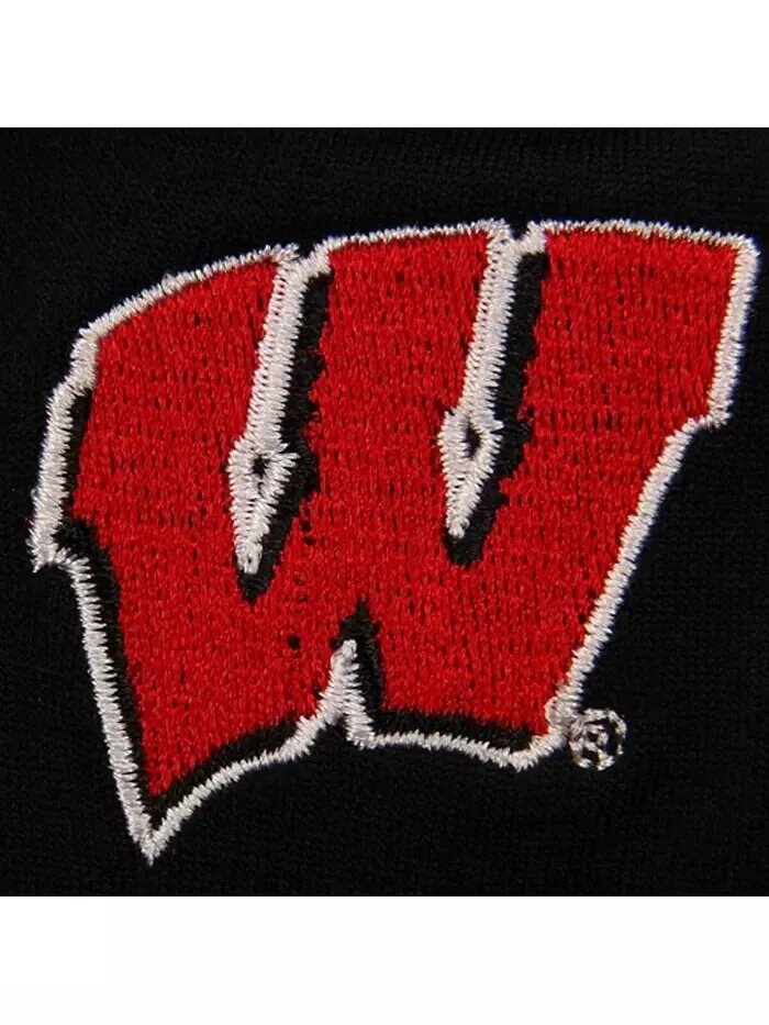 Черные женские флисовые леггинсы Wisconsin Badgers Zoozatz — изображение 2 из 2