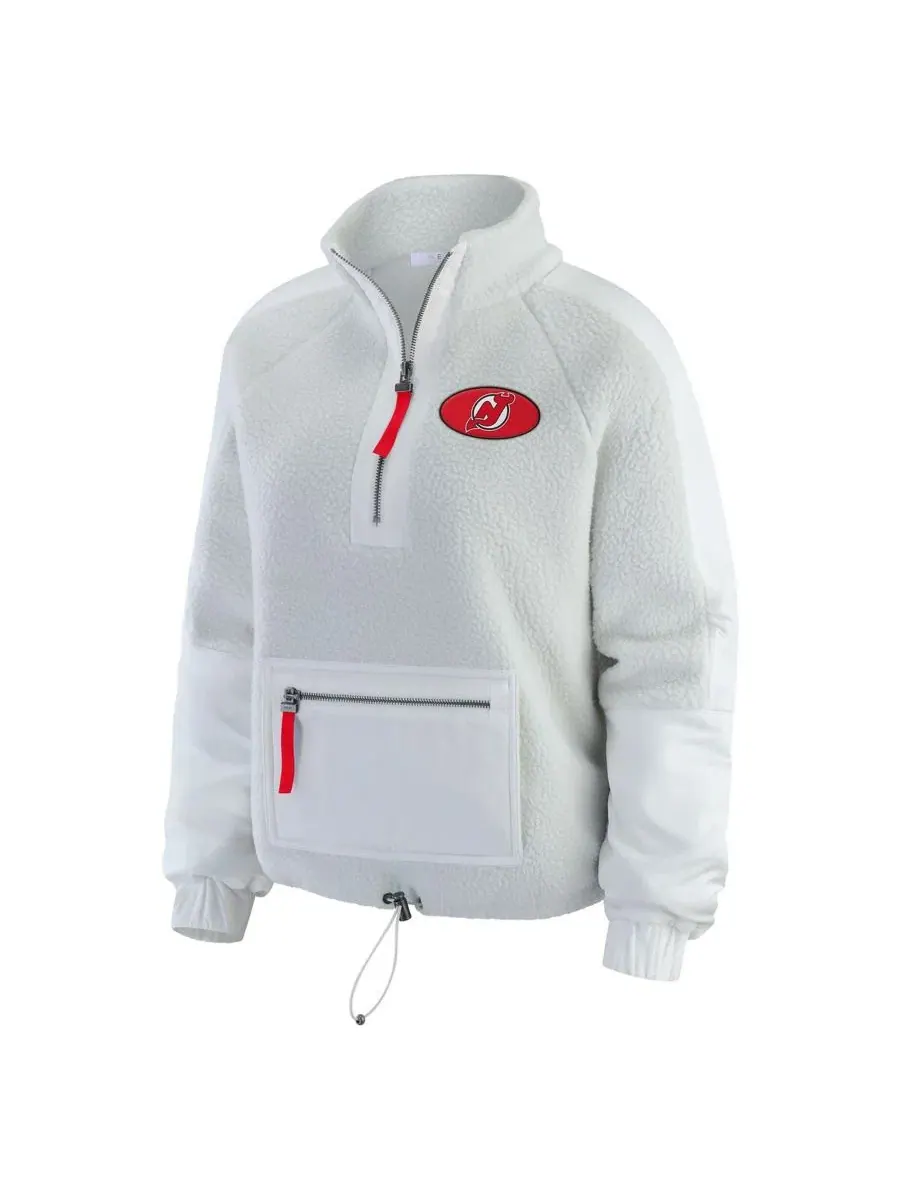 Флисовая куртка-четверть с молнией New Jersey Devils Polar Fleece Quarter-Zip WEAR by Erin Andrews — изображение 3 из 5