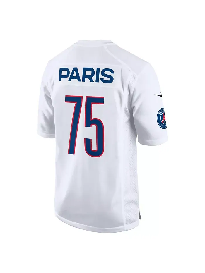 Мужская белая футболка Paris Saint-Germain 2025 Club World Cup X NFL Nike — изображение 3 из 8