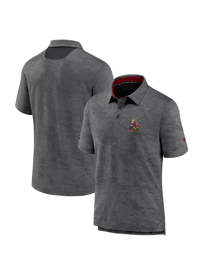 Мужская поло Arizona Coyotes Authentic Pro Rink черного цвета Fanatics — изображение 1 из 3