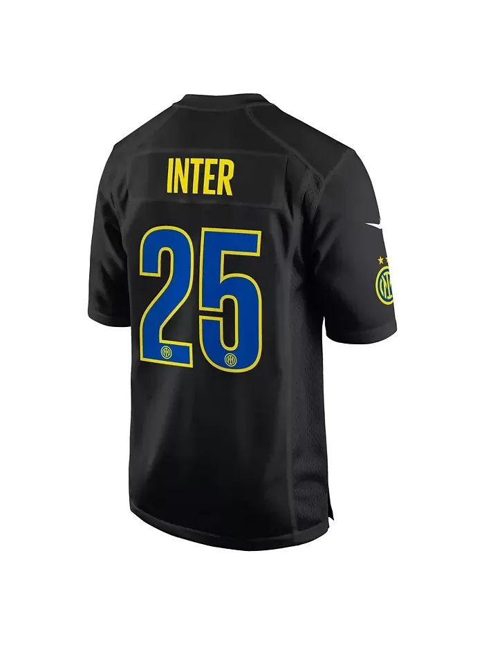 Мужская черная футболка Inter Milan 2025 Club World Cup X NFL Nike — изображение 3 из 8