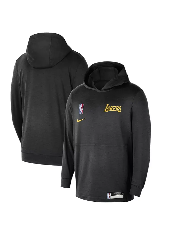 Мужская черная толстовка Los Angeles Lakers 2024/25 Authentic Practice Yoga Restore Lightweight