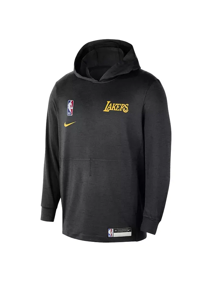 Мужская черная толстовка Los Angeles Lakers 2024/25 Authentic Practice Yoga Restore Lightweight — изображение 2 из 3