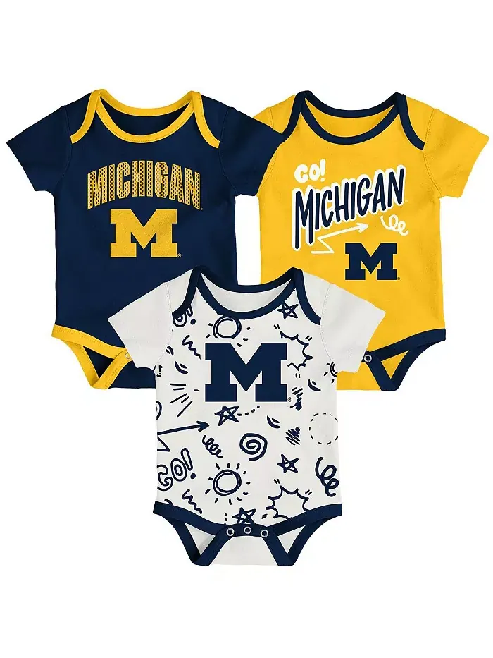 Комплект из 3 предметов для игр на весь день от Michigan Wolverines для мальчиков и девочек — изображение 1 из 4
