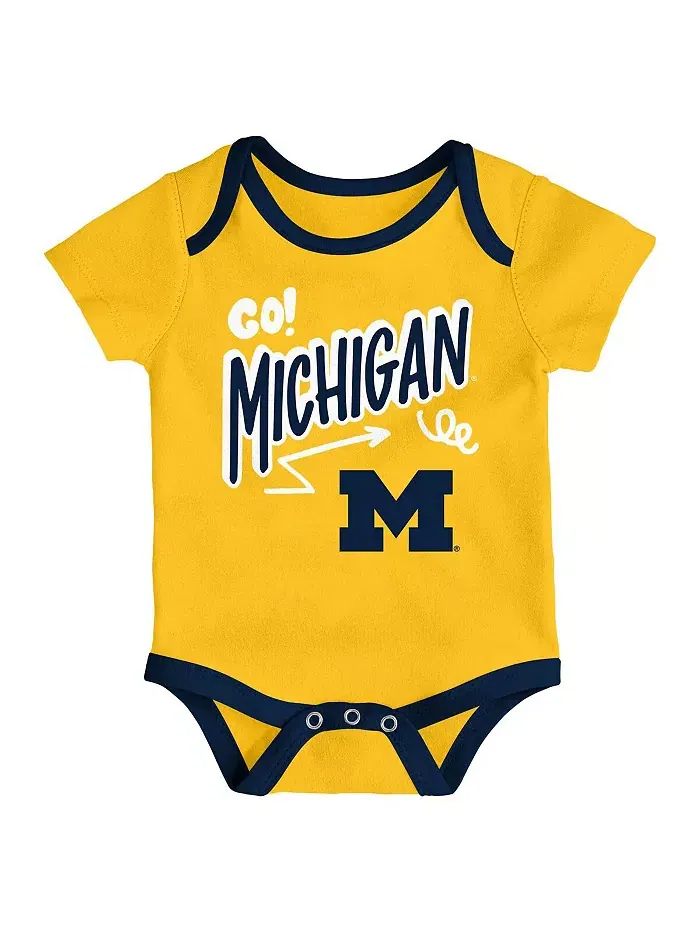 Комплект из 3 предметов для игр на весь день от Michigan Wolverines для мальчиков и девочек — изображение 3 из 4