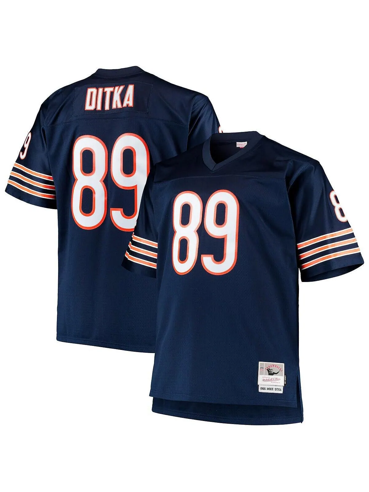 Мужская майка mike ditka navy chicago bears big and tall 1966 года, копия джерси для пенсионеров