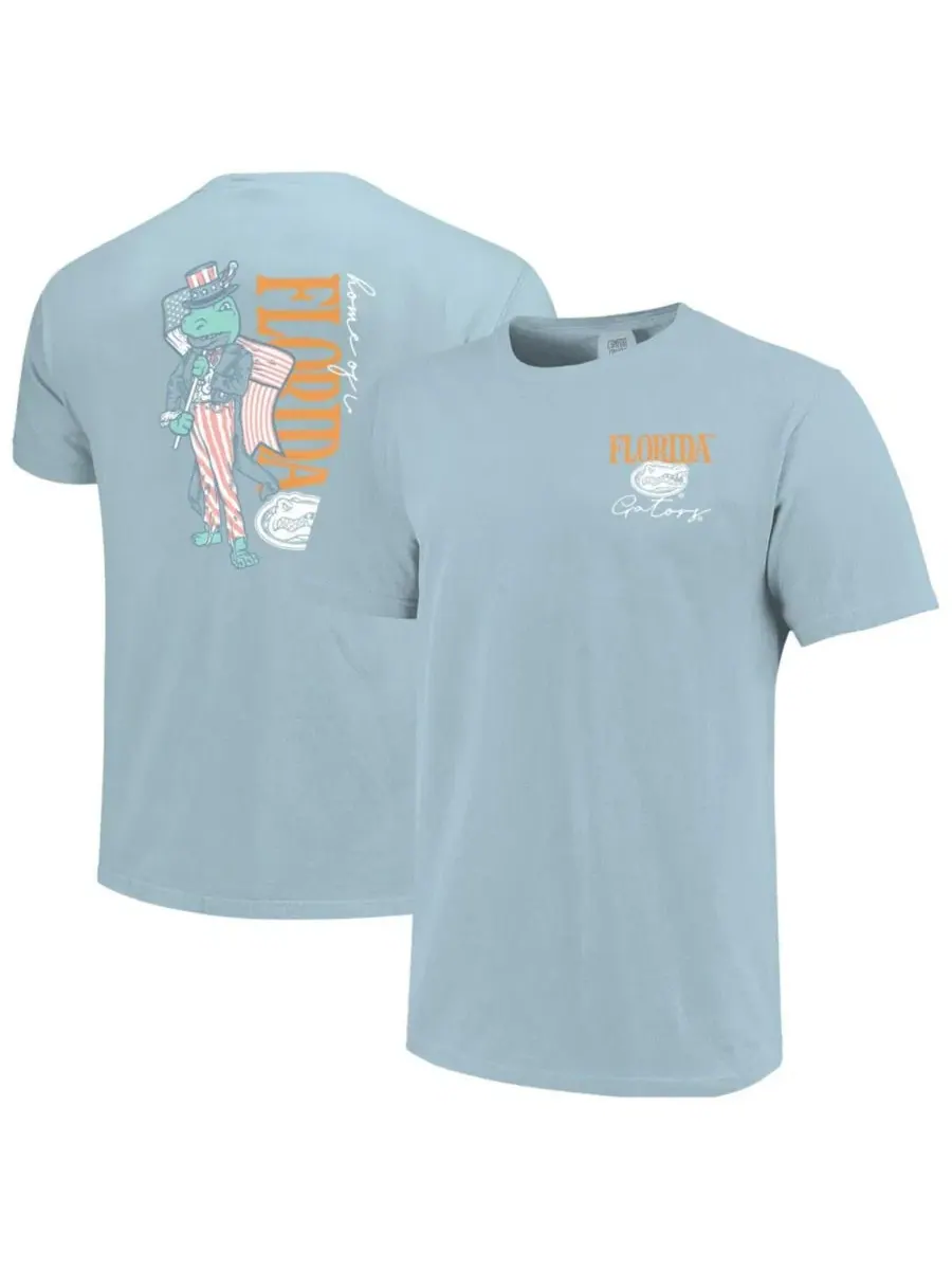 Футболка с принтом Florida Gators Comfort Colors Image One — изображение 1 из 3, светлый синий