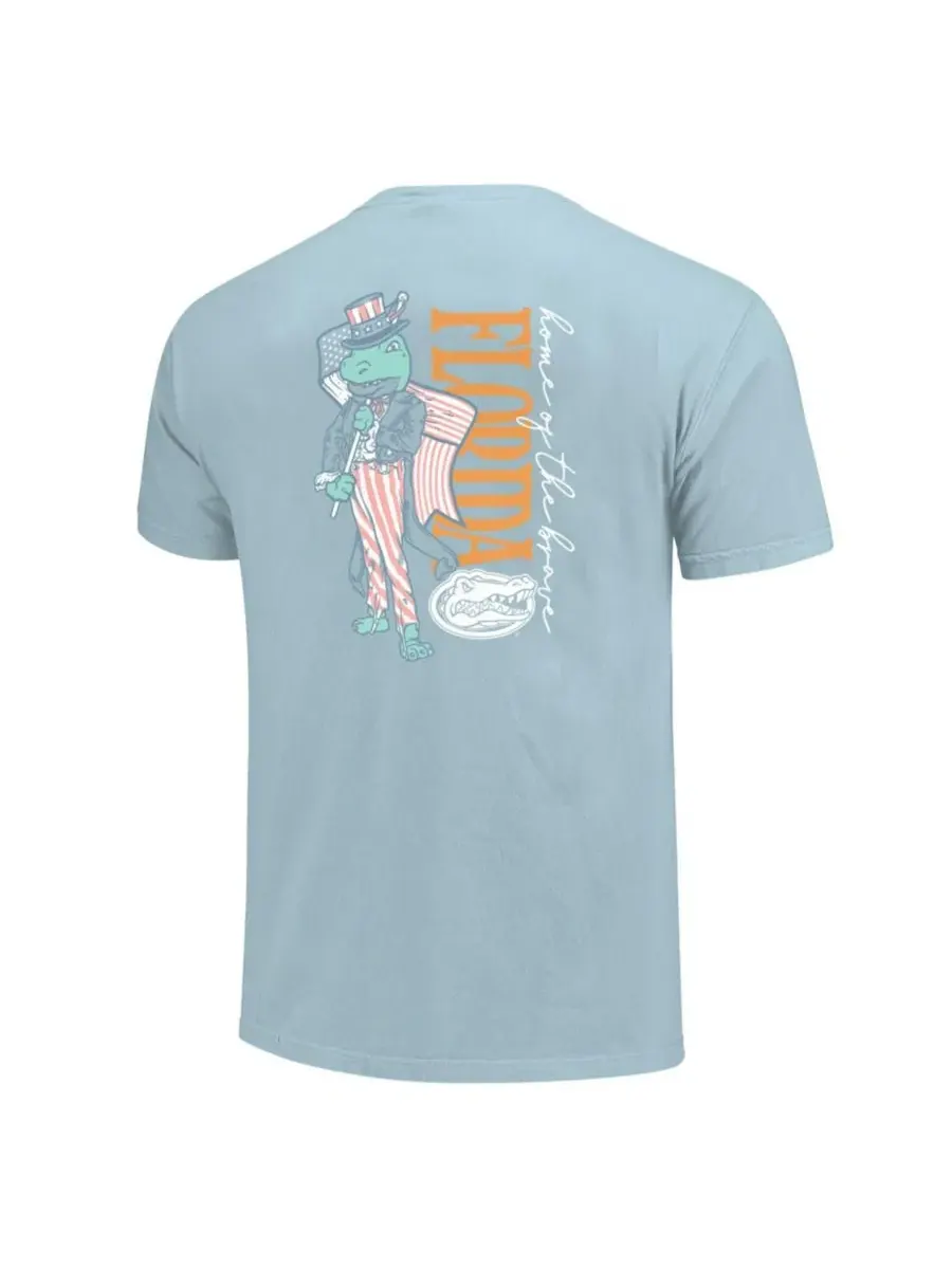 Футболка с принтом Florida Gators Comfort Colors Image One — изображение 2 из 3, светлый синий