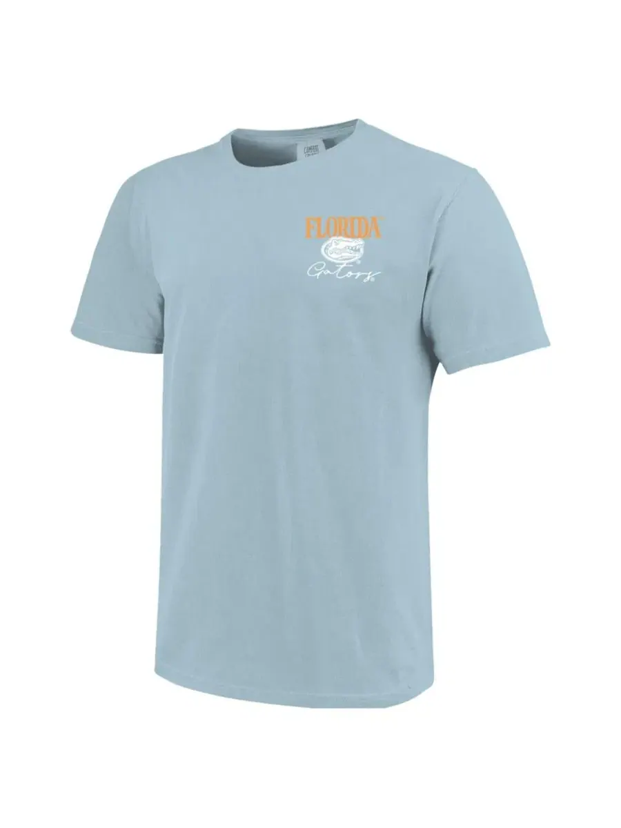 Футболка с принтом Florida Gators Comfort Colors Image One — изображение 3 из 3, светлый синий