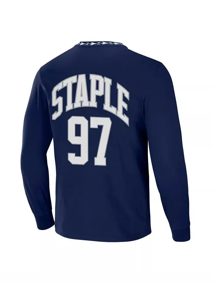 Мужская футболка NFL X Staple Navy Dallas Cowboys Core с длинным рукавом в стиле джерси NFL — изображение 3 из 3